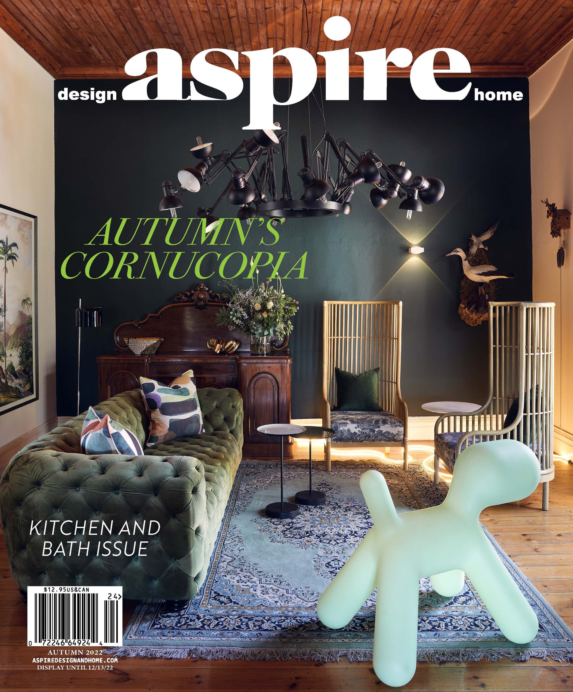 greige textiles in aspire home and design magazine autumn 2022