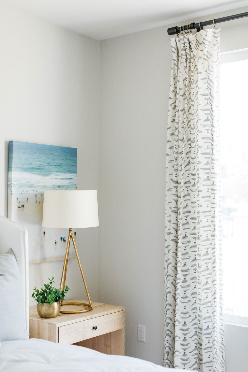 greige textiles Hinkley in Dove on Oyster