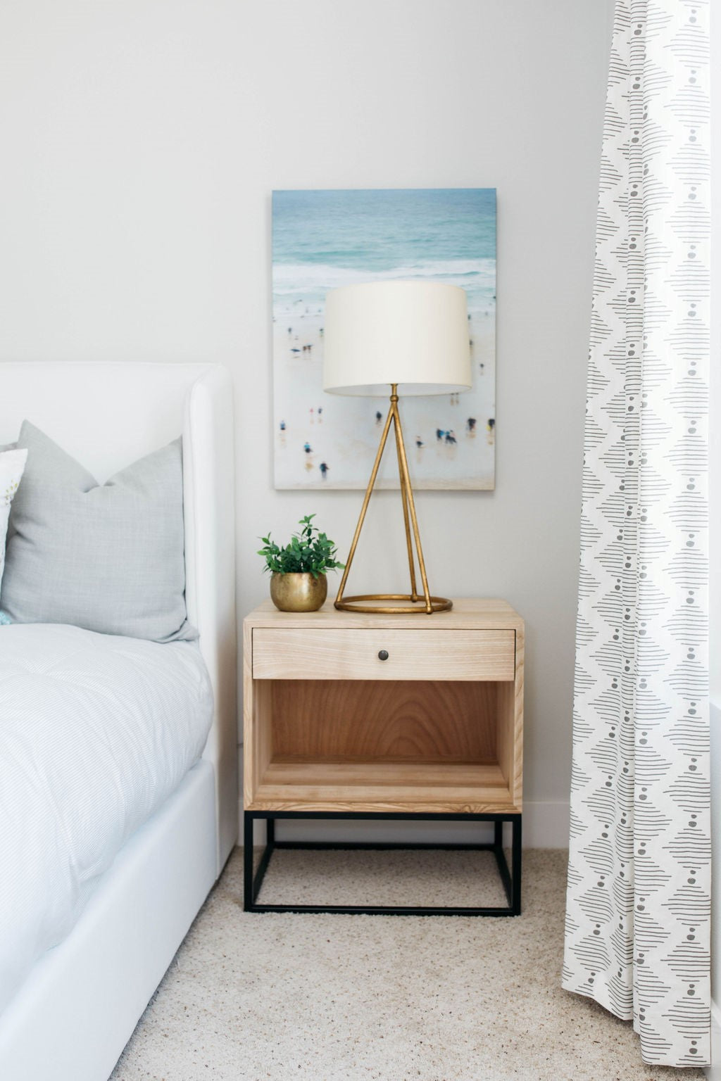 greige textiles Hinkley in Dove on Oyster