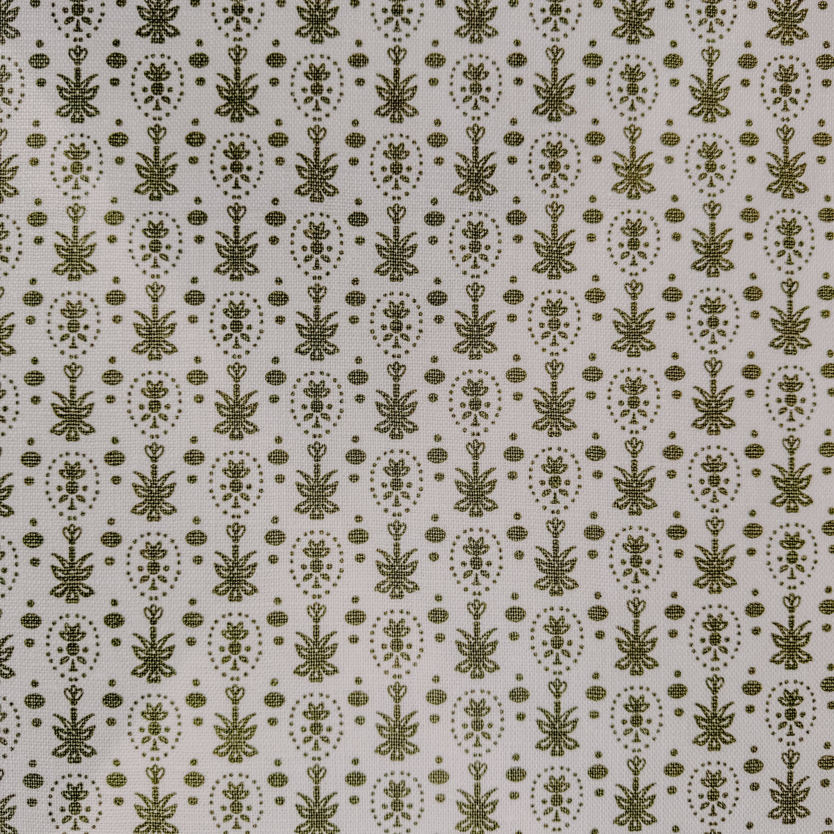 Annsley Olive on Oyster Fabric