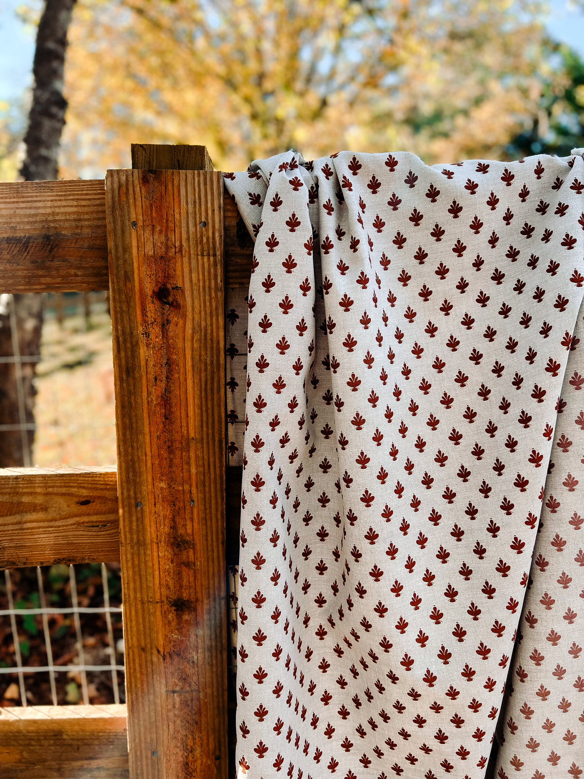 Adeline botanical print by Greige Textiles — inspired by the elegant Jane Magnolia flower, with elliptical curves and soft symmetry on Belgian linen.