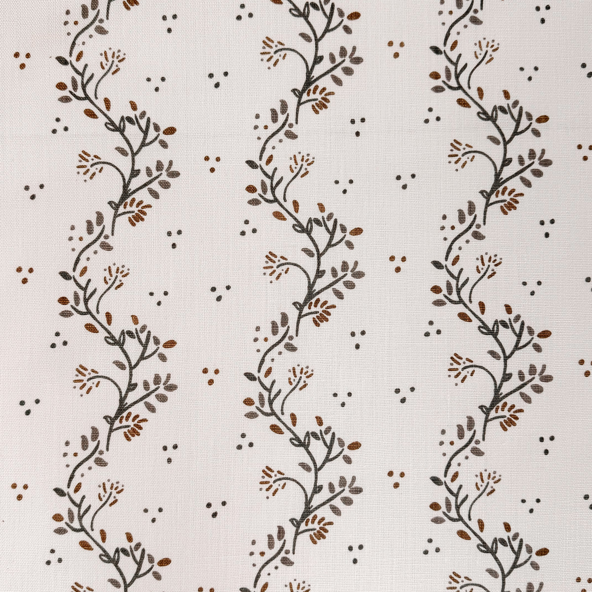 Greige Textiles Collection 12 Arden decorative fabric showcasing elegant vine motifs inspired by clematis growing over aged stone walls