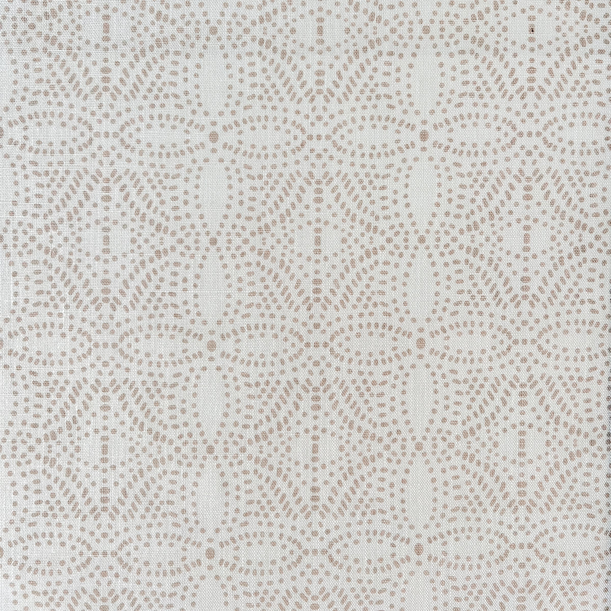 Greige textiles bell fabric for cushions drapery and upholstery hand printed in California 