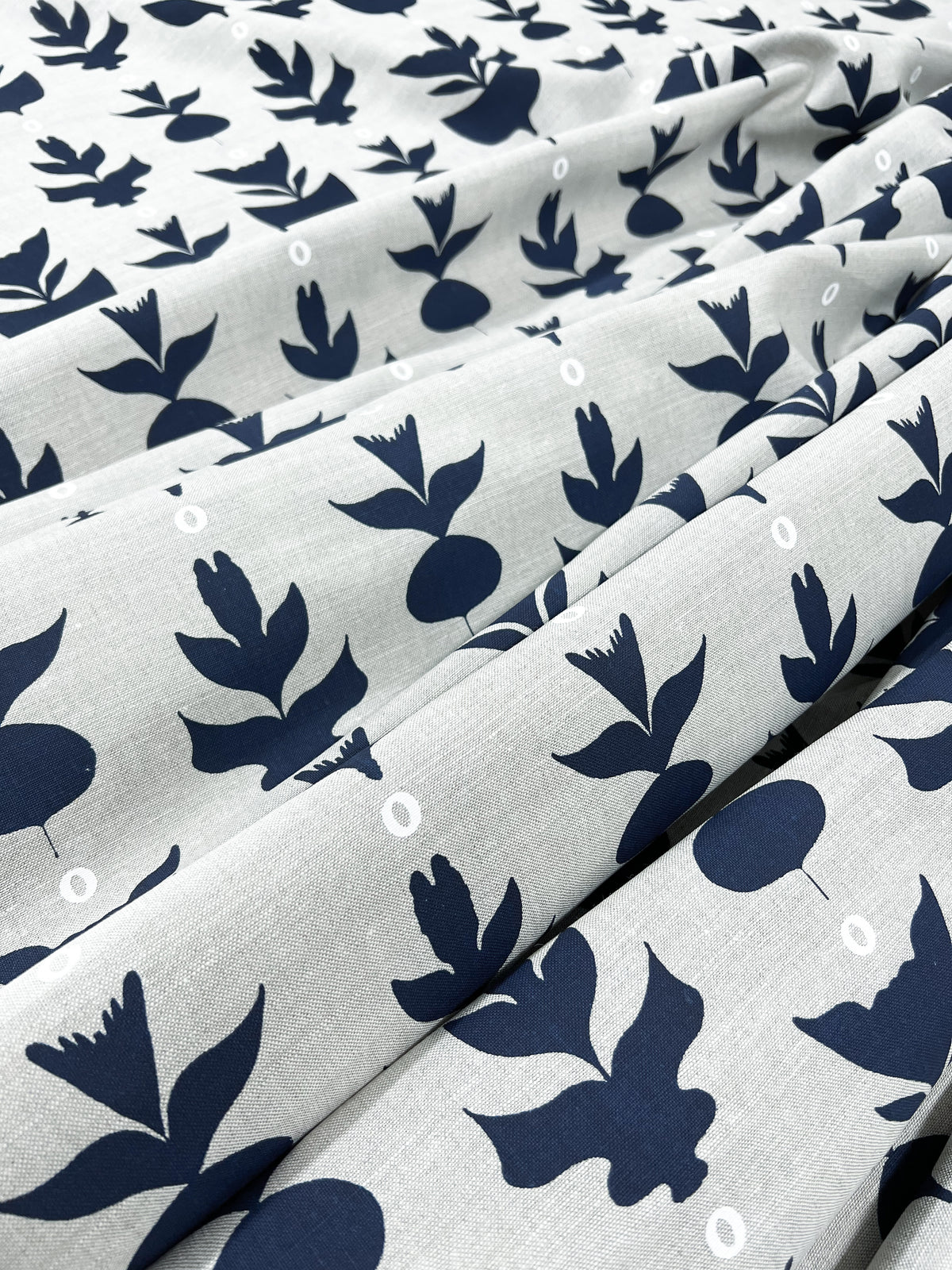 Inspired by Versailles topiaries, Capri is a graphic, hand printed design from Greige Textiles that blends natural form and refined structure for timeless interiors