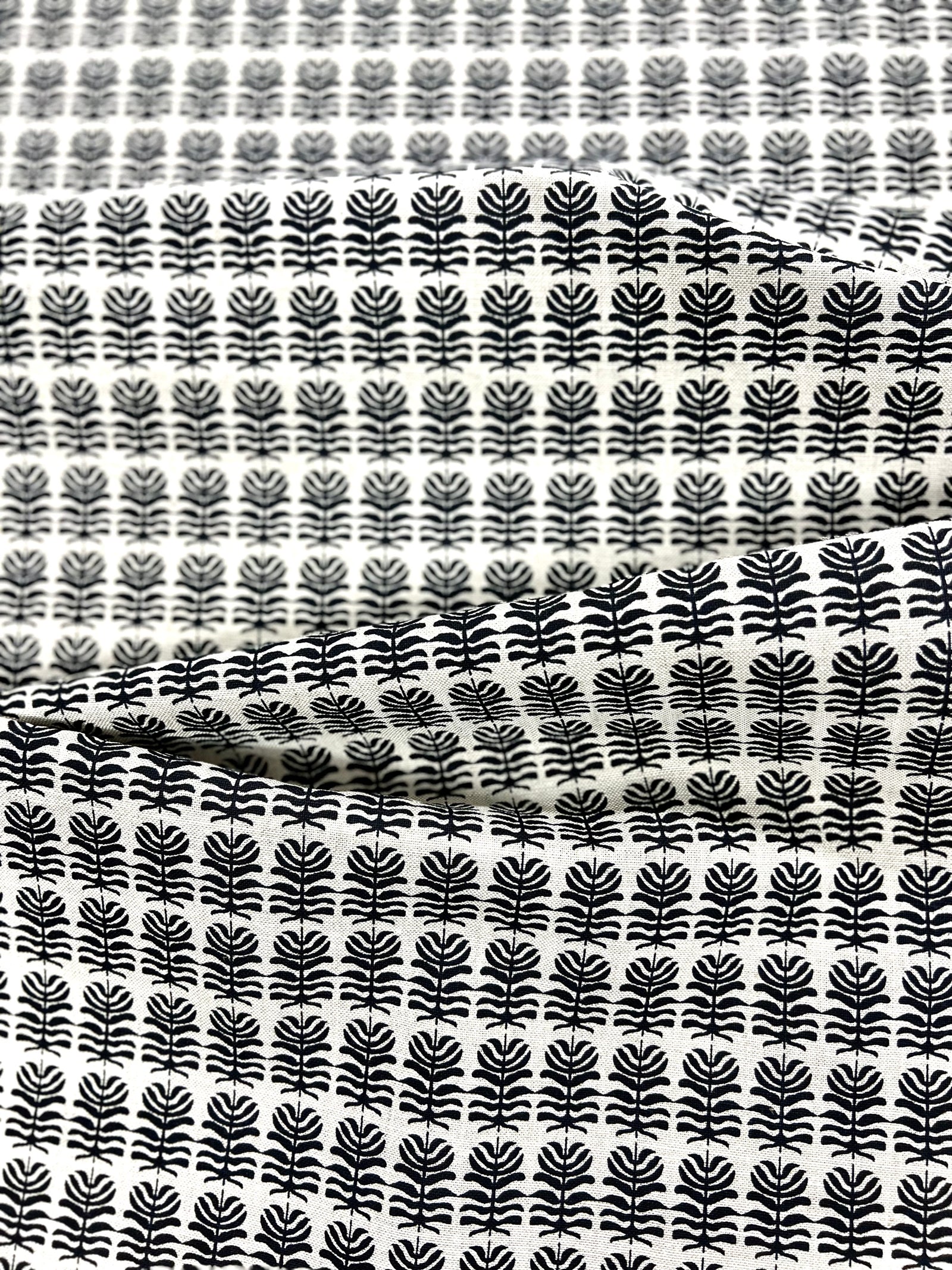 greige textiles clara in Midnight