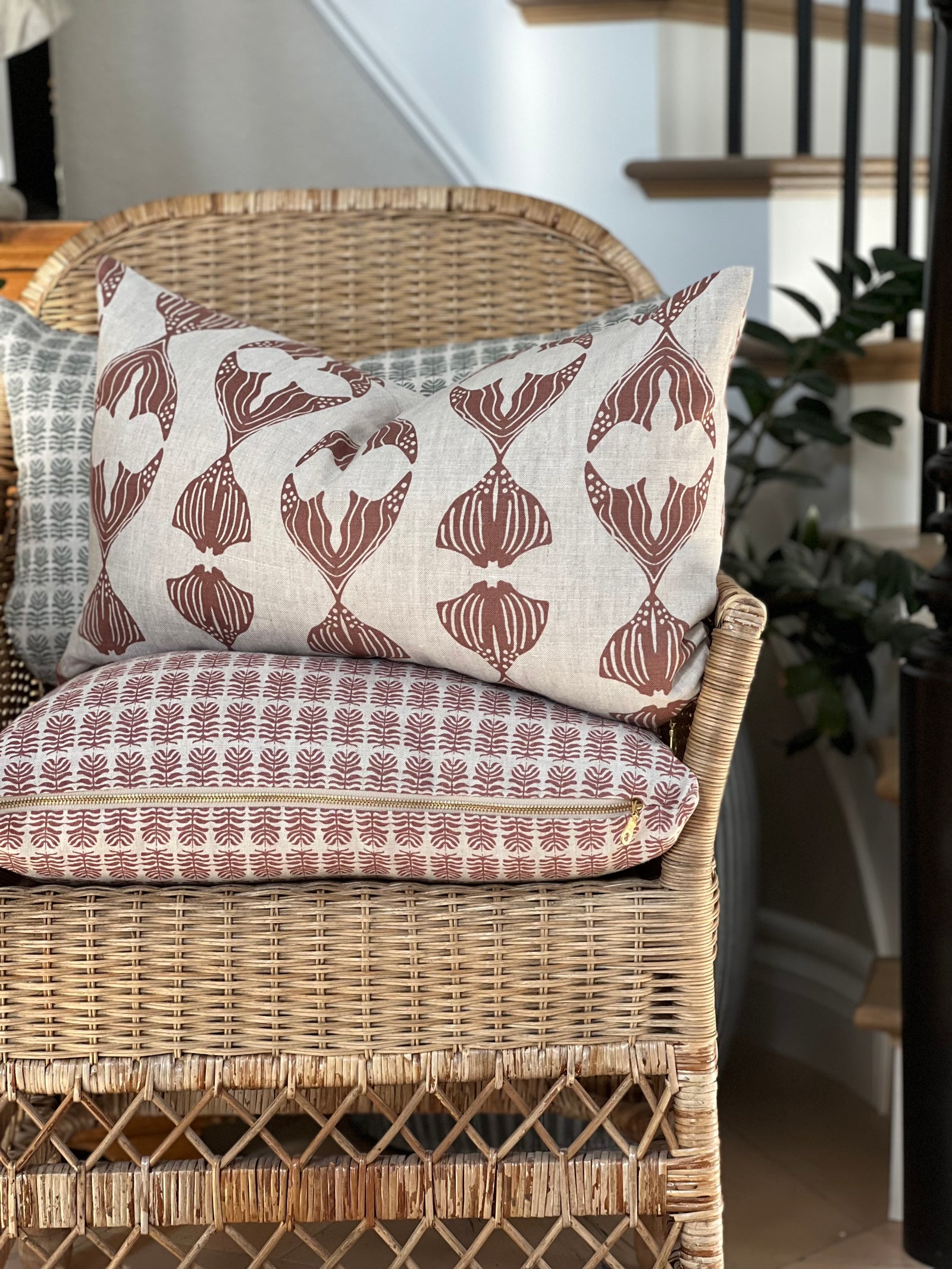 greige textiles clara and daphne pillows