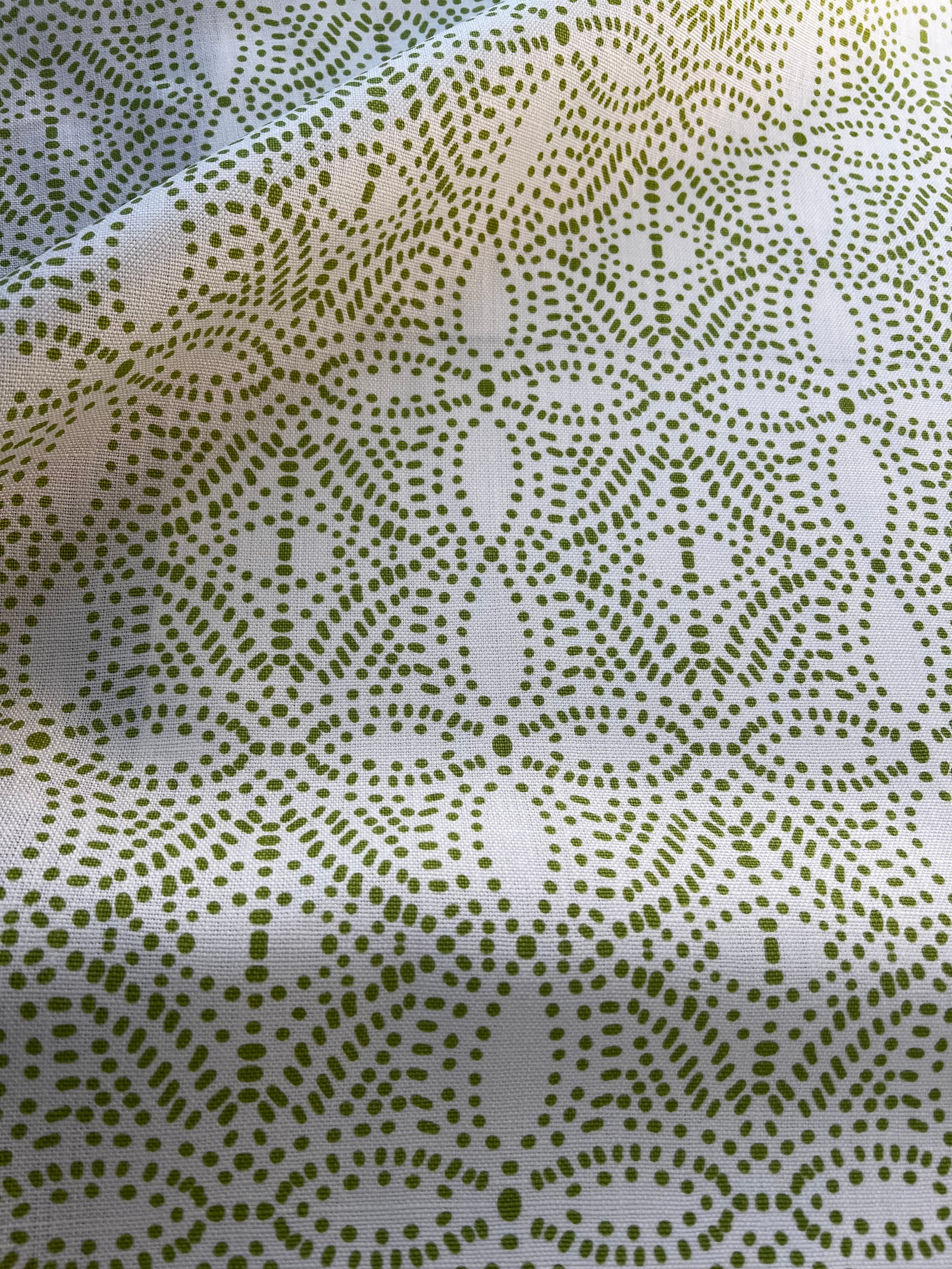 Dot Pattern botanical pattern greige textiles hand printed textiles to the interior Design trade
