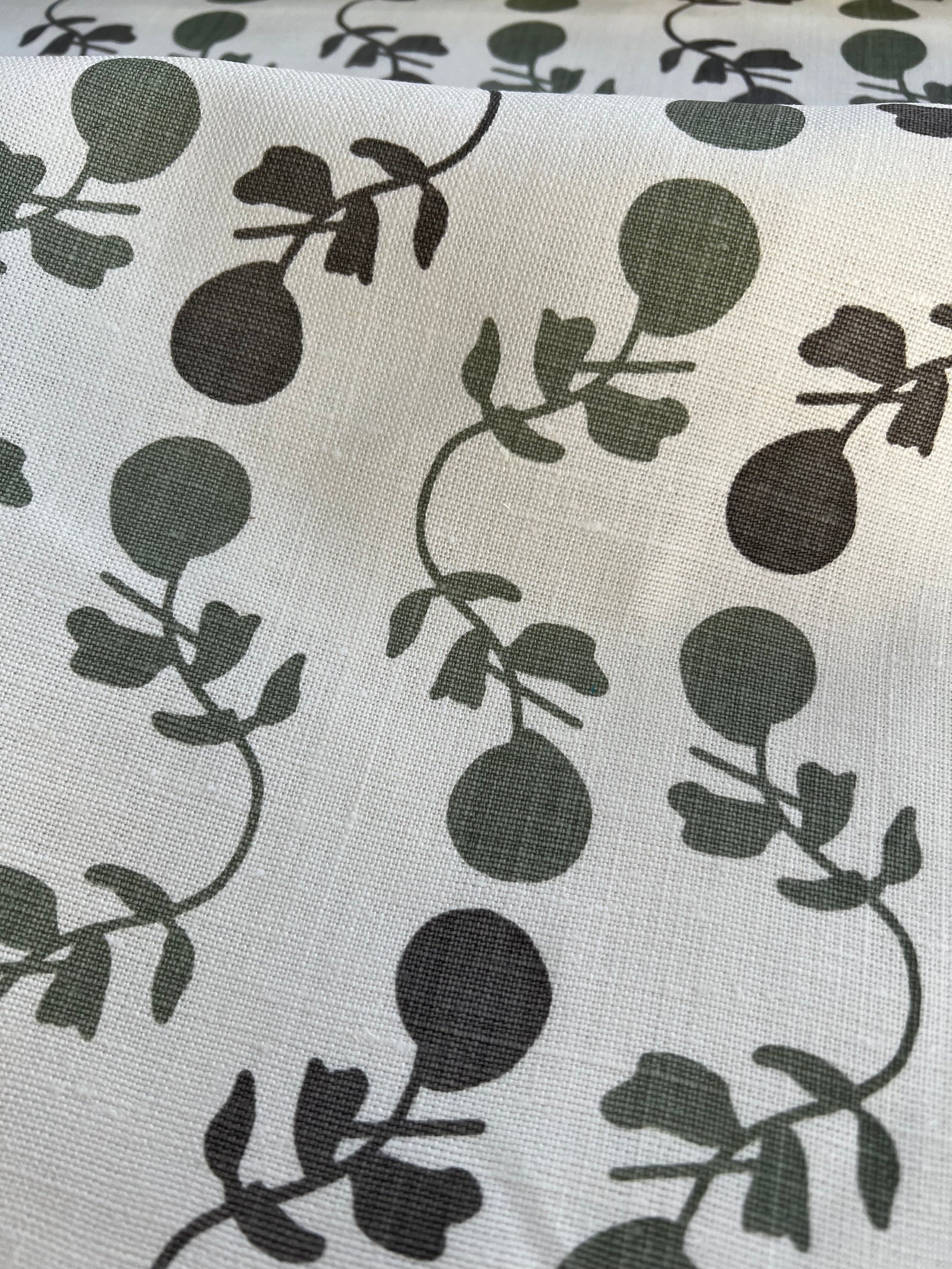 From bold florals to abstract motifs, Greige Textiles offers playful, handcrafted patterns on linen—made for layered and inviting spaces.