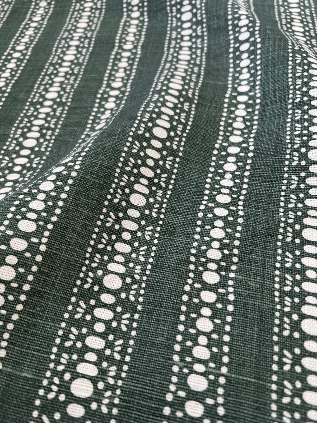 Discover new heritage patterns from Greige Textiles—hand printed on linen and perfect for interiors full of personality and charm.