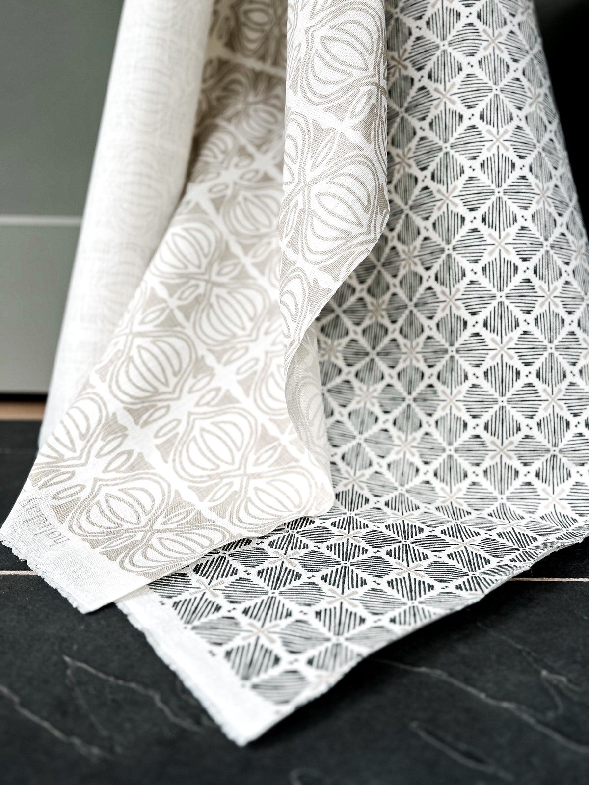 Discover new heritage patterns from Greige Textiles—hand printed on linen and perfect for interiors full of personality and charm.
