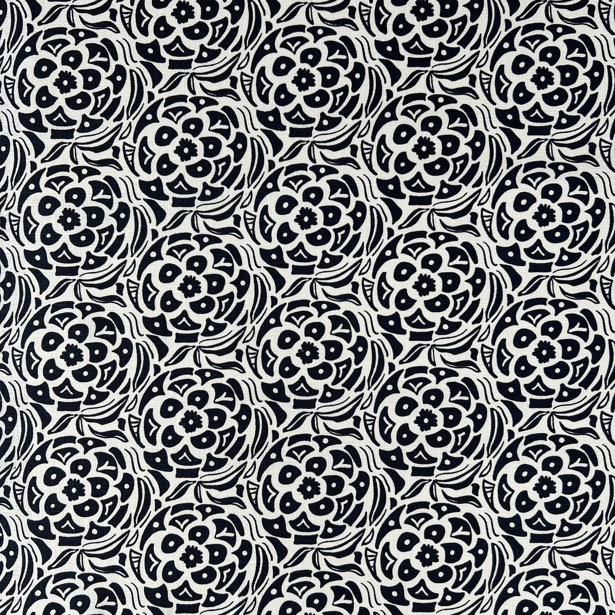 Ida fabric by Greige Textiles featuring abstract hydrangea floral print, perfect for custom drapery, upholstery, and luxury home décor.