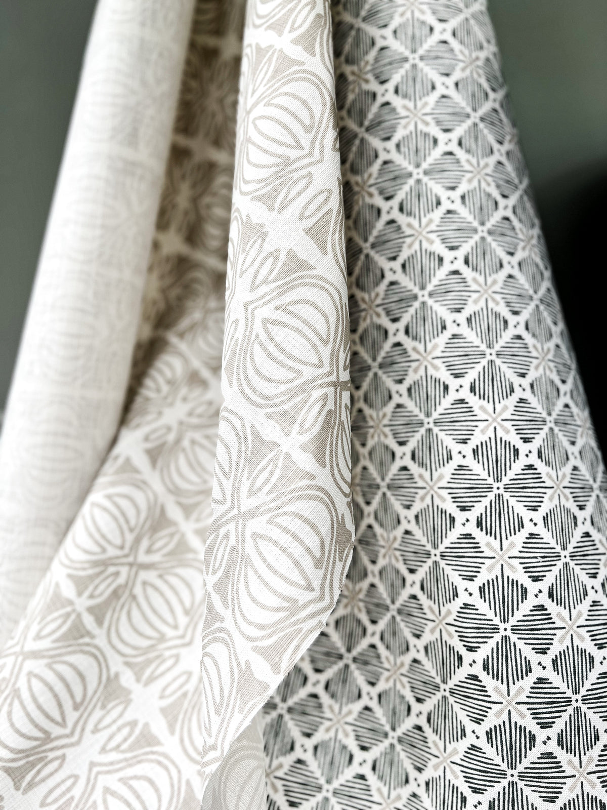 Discover new heritage patterns from Greige Textiles—hand printed on linen and perfect for interiors full of personality and charm.