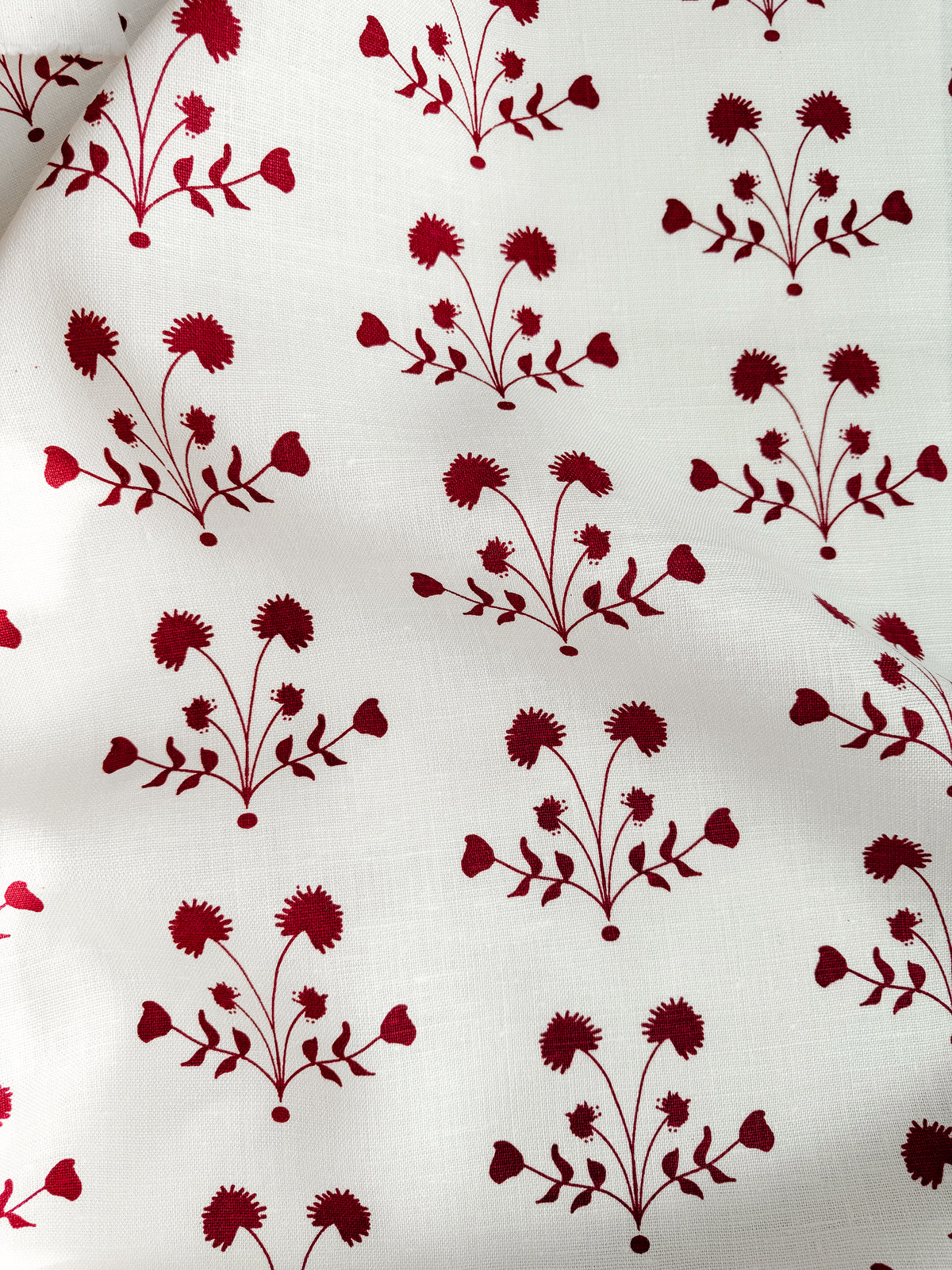 Add depth and character to your home with Greige Textiles’ playful yet timeless designs—screen printed by hand on natural linen.