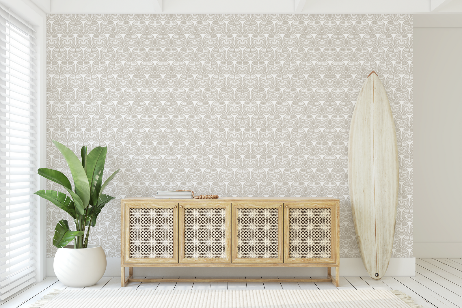 Bring your walls to life with Greige’s digitally printed paperweave wallpapers—bold pattern, refined finish.