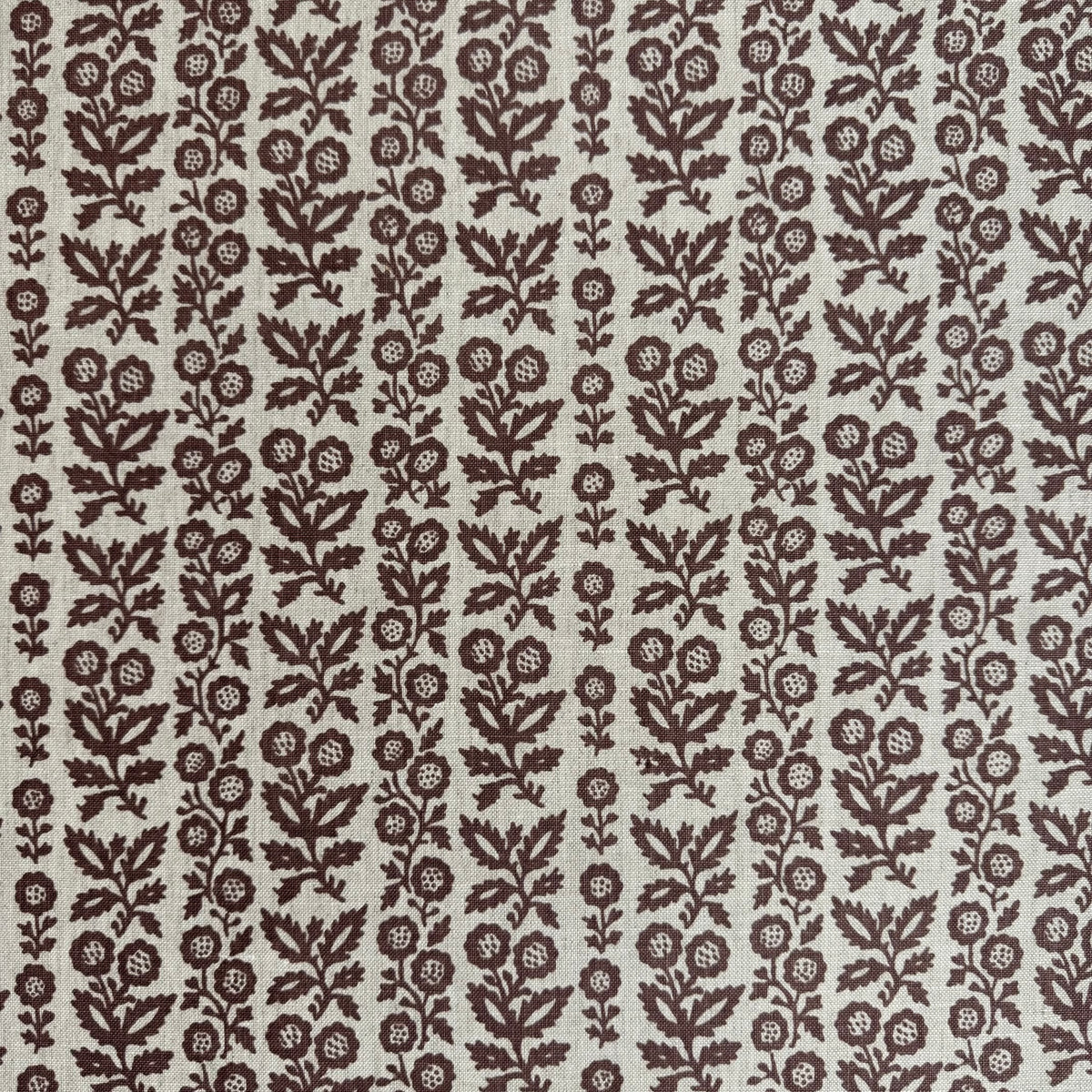 Clementine by Greige Textiles, a subtle vintage book cover inspired textile design discovered along Portobello Road
