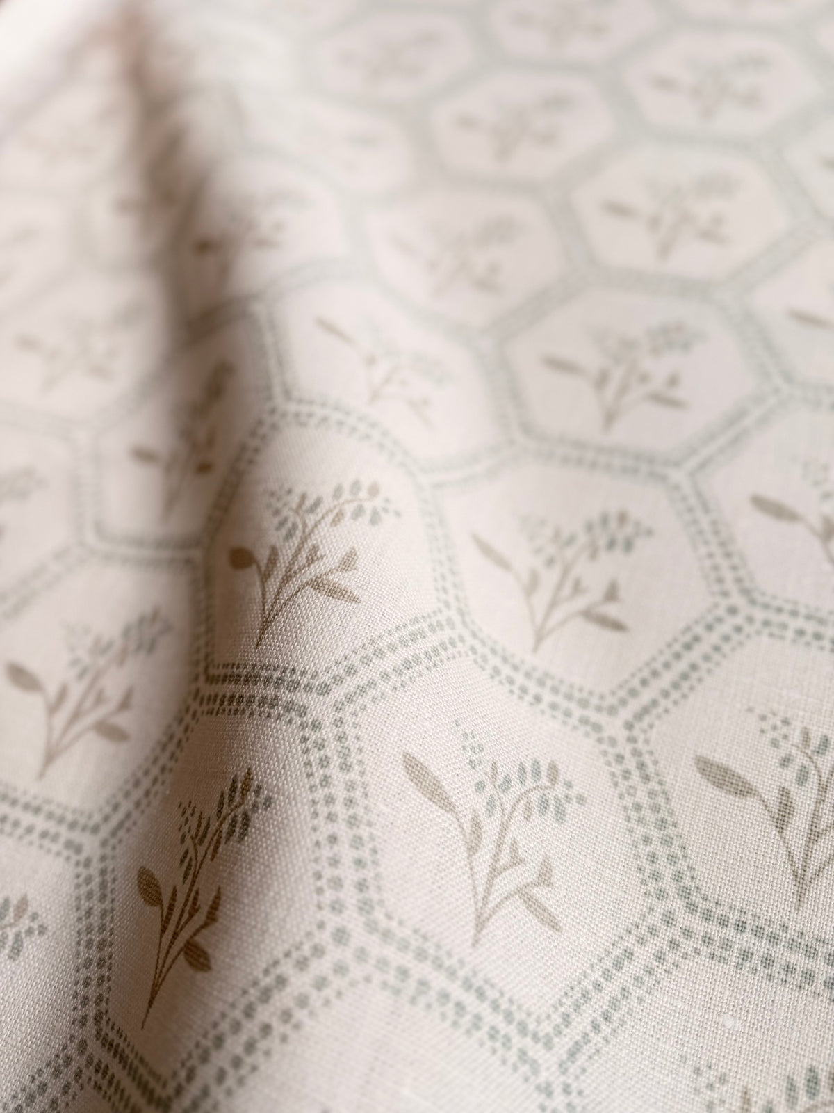 Hand-printed linen textiles from Greige bold, heritage-inspired designs for interiors. Explore our full collection.