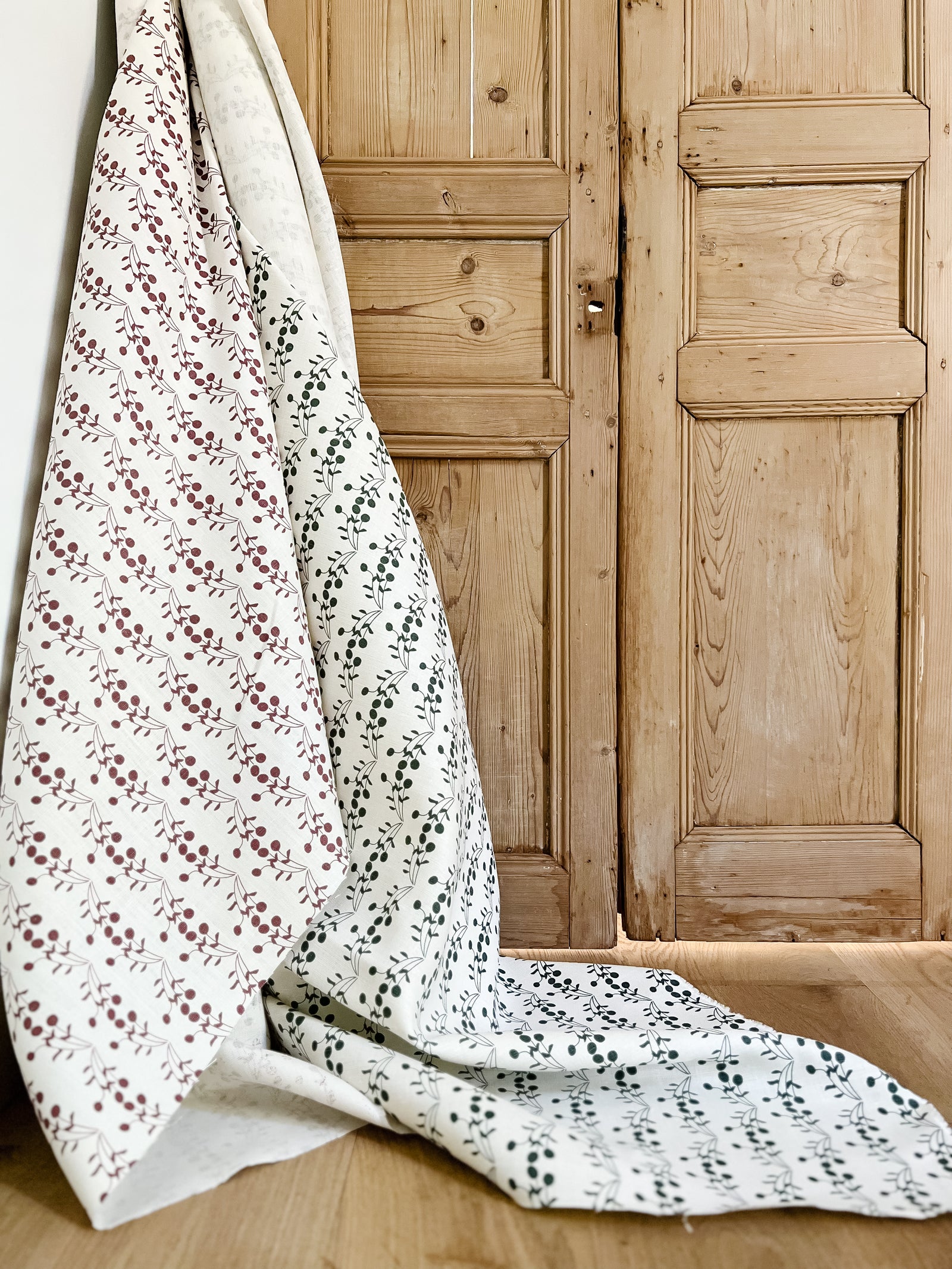 Explore Greige Textiles’ colorful linen fabrics and wallpapers—made by hand for curated interior design.