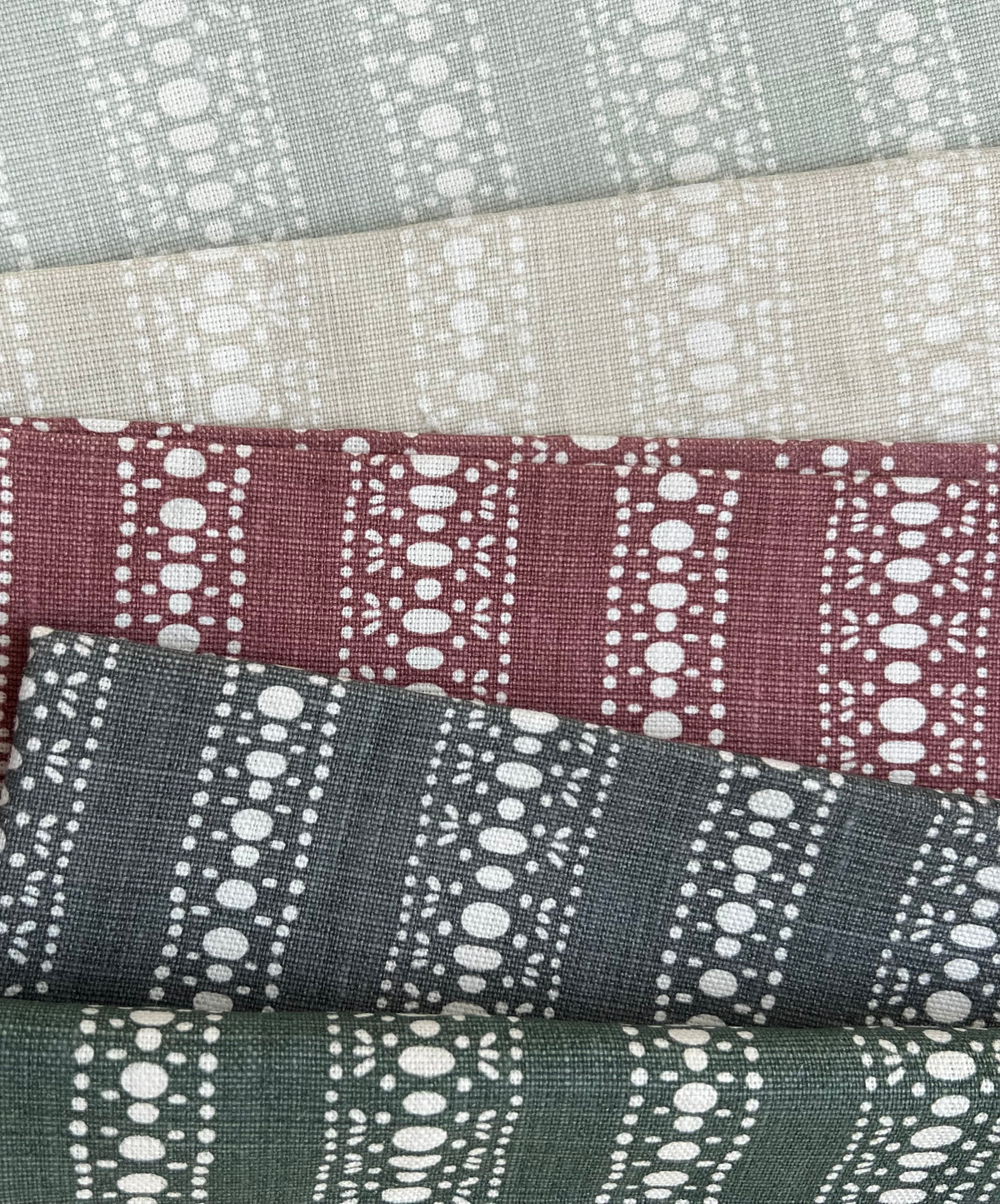 Explore a collection of colorful, artisan-crafted fabrics, wallpapers, and home accents—featuring new heritage patterns hand printed on 100% linen.