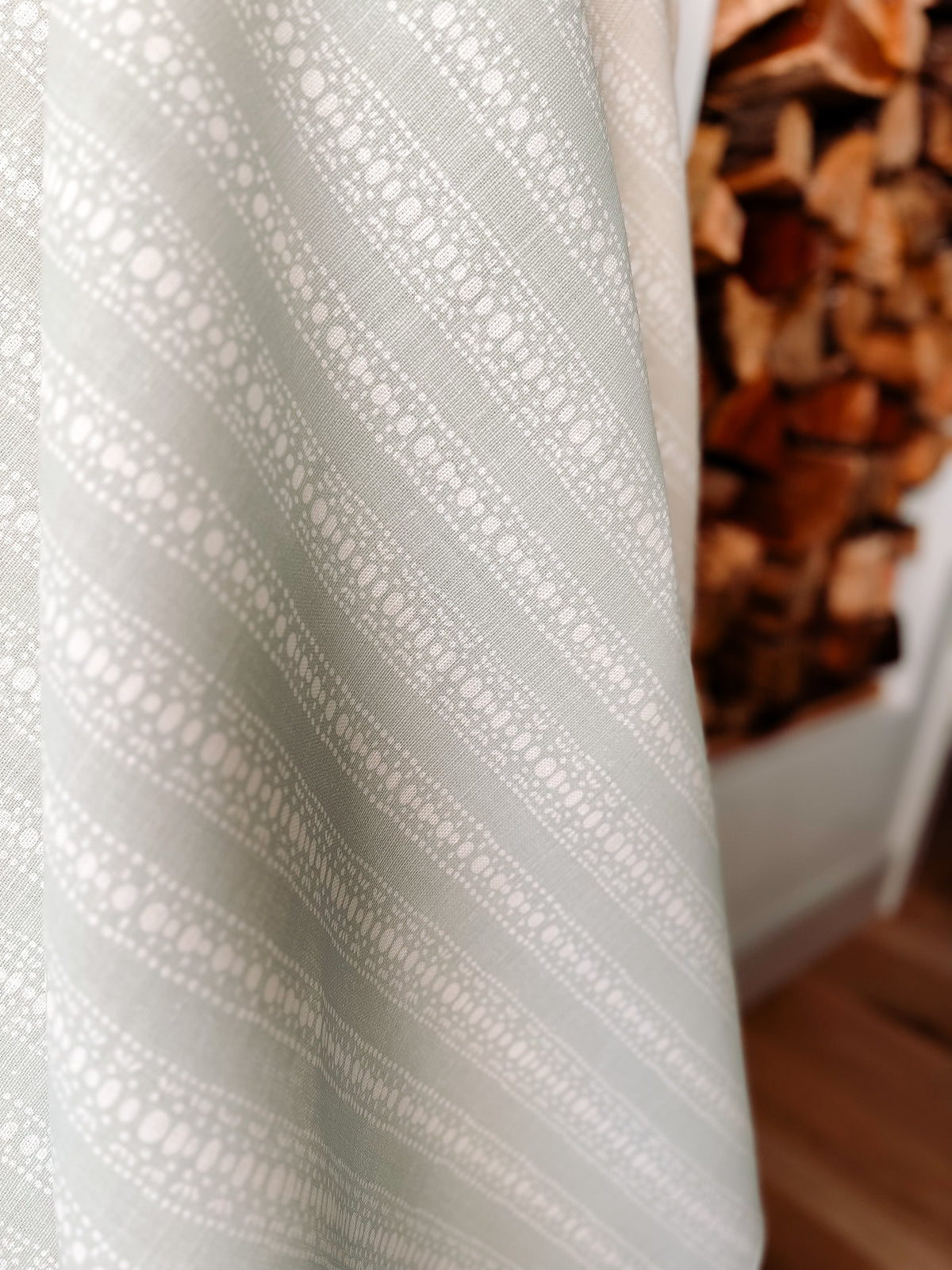 Explore Greige Textiles’ colorful linen fabrics and wallpapers—made by hand for curated interior design.