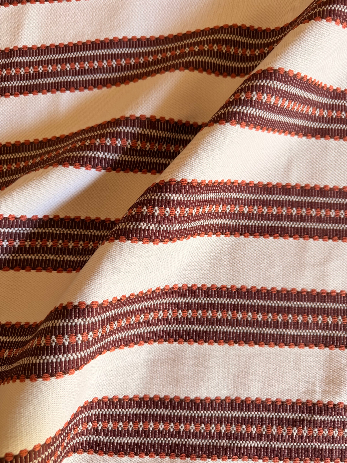 greige textiles Landry Stripe is inspired by a vintage French linen mattress ticking.  woven in the USA