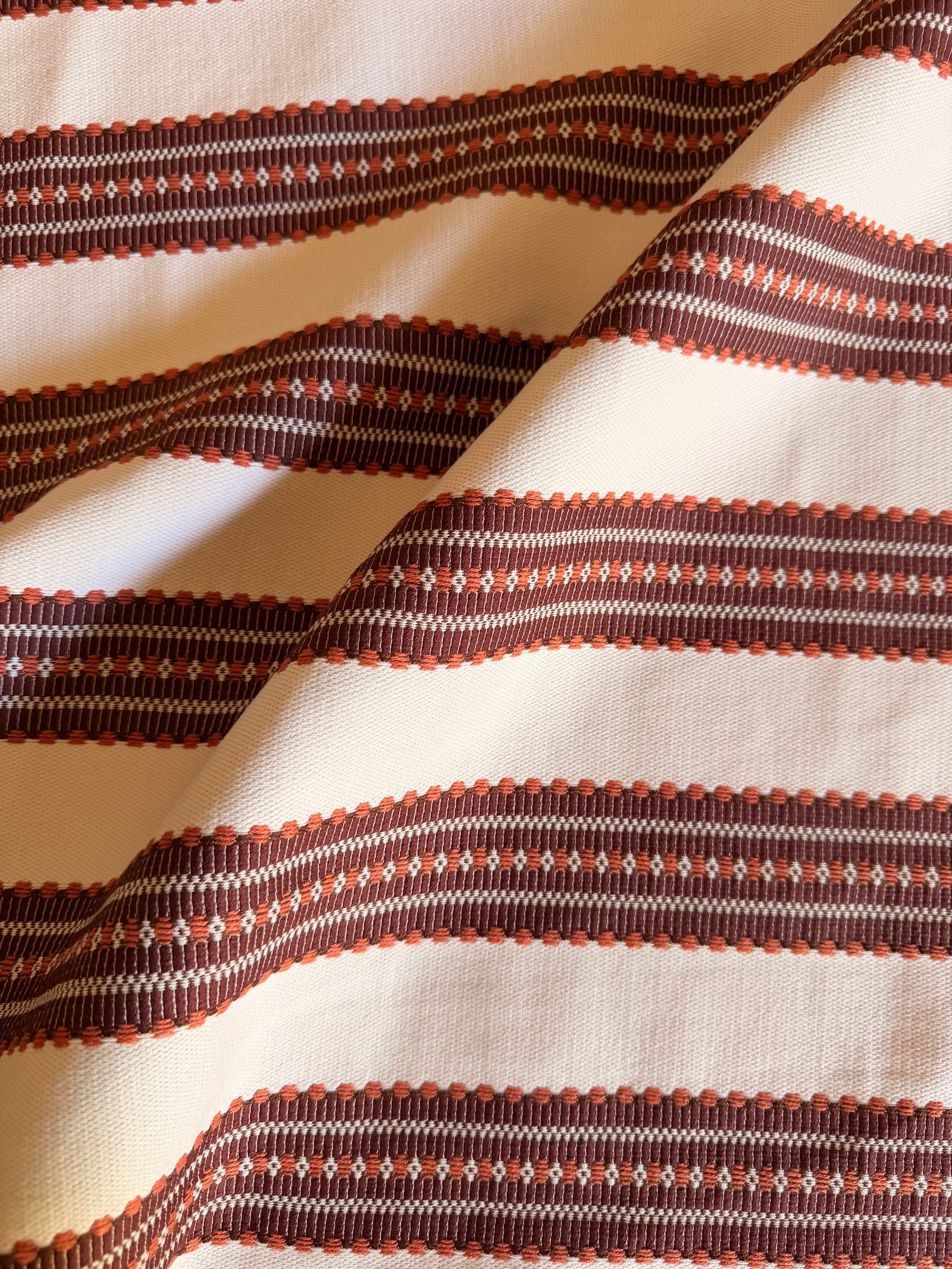 greige textiles Landry Stripe is inspired by a vintage French linen mattress ticking.  woven in the USA