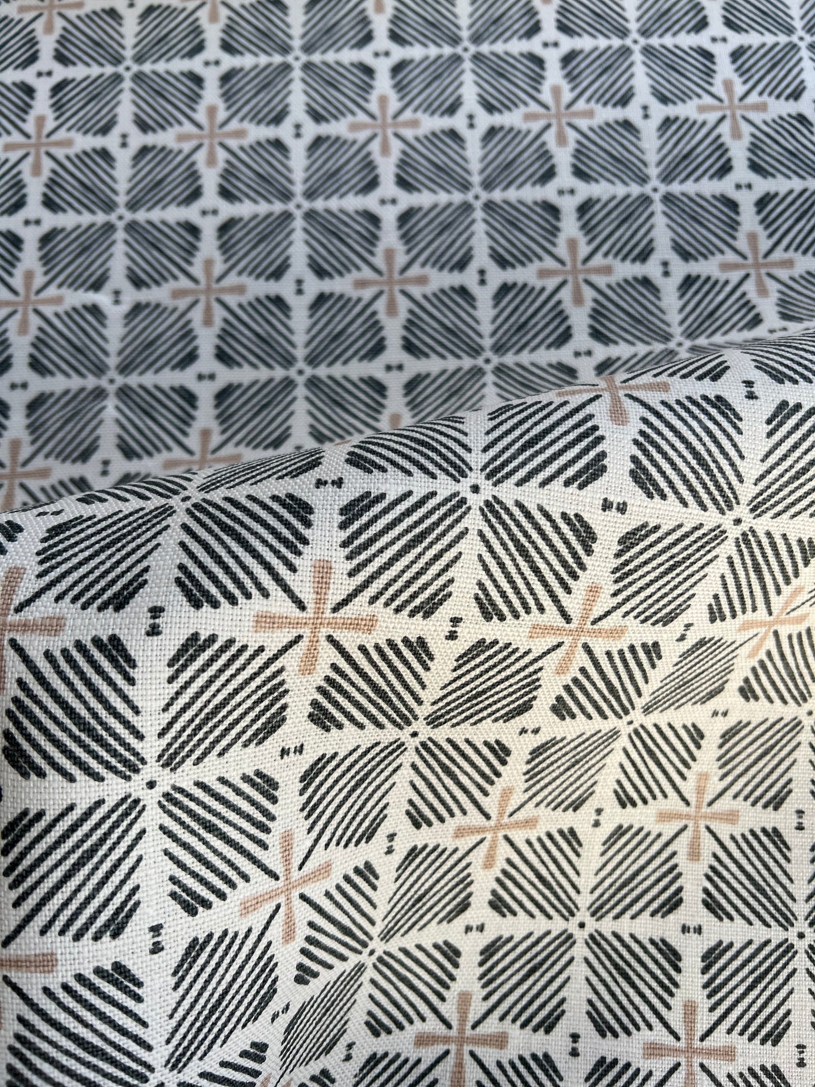 From bold florals to abstract motifs, Greige Textiles offers playful, handcrafted patterns on linen—made for layered and inviting spaces.