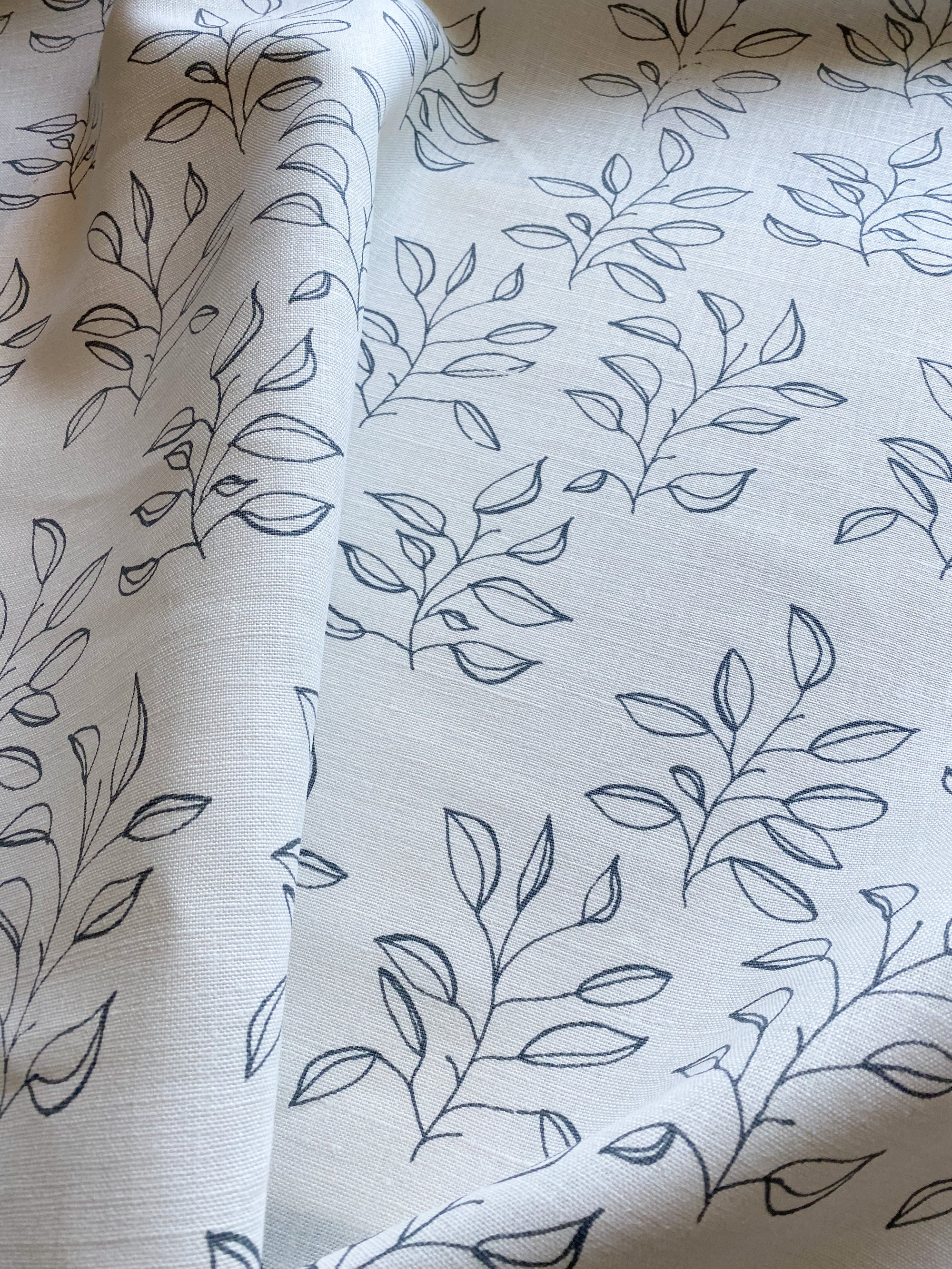 Mya Fabric Azure on Oyster