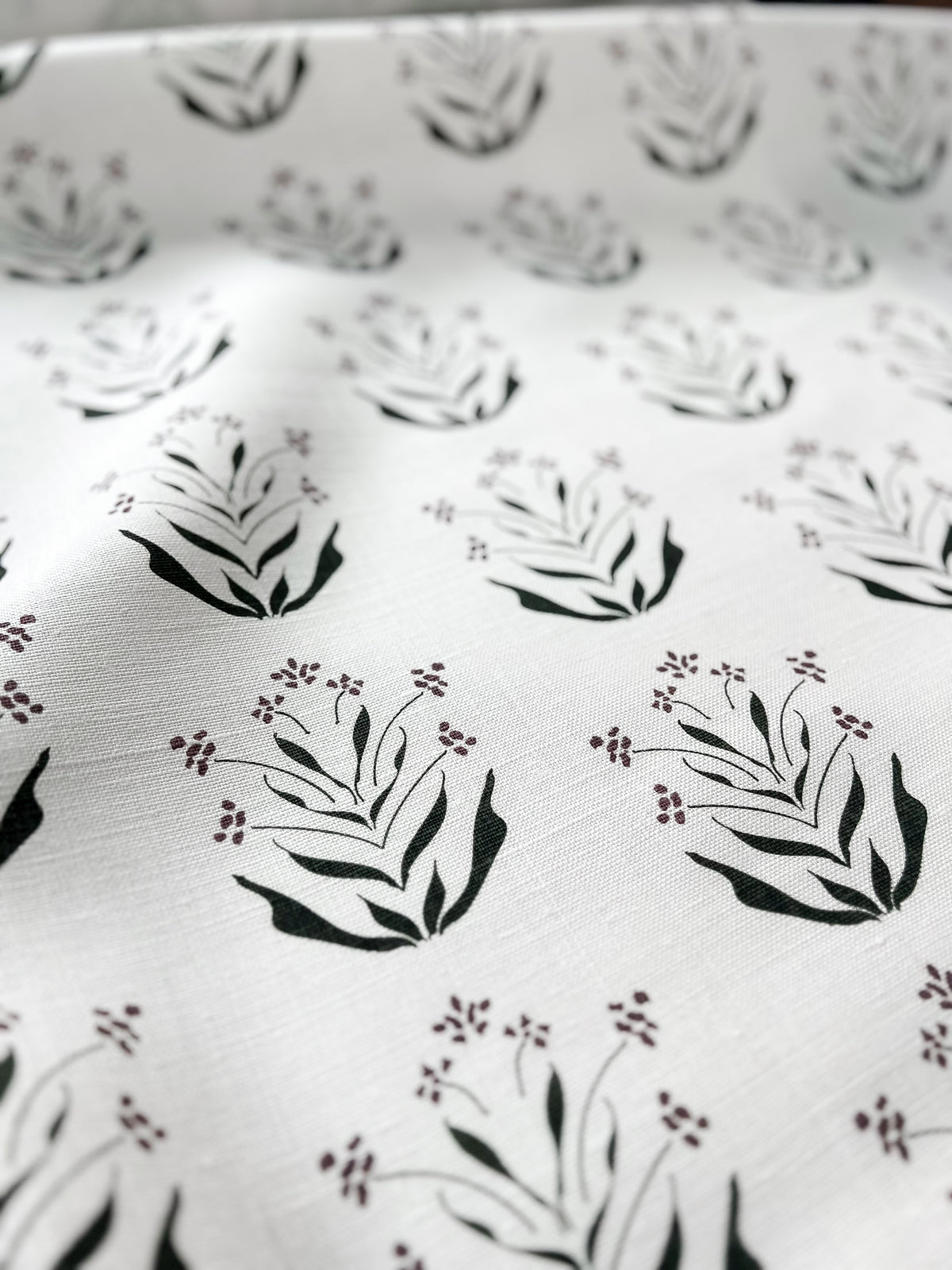 Discover Greige Textiles’ new heritage patterns—hand-printed on linen for pillows, drapery, and upholstery.