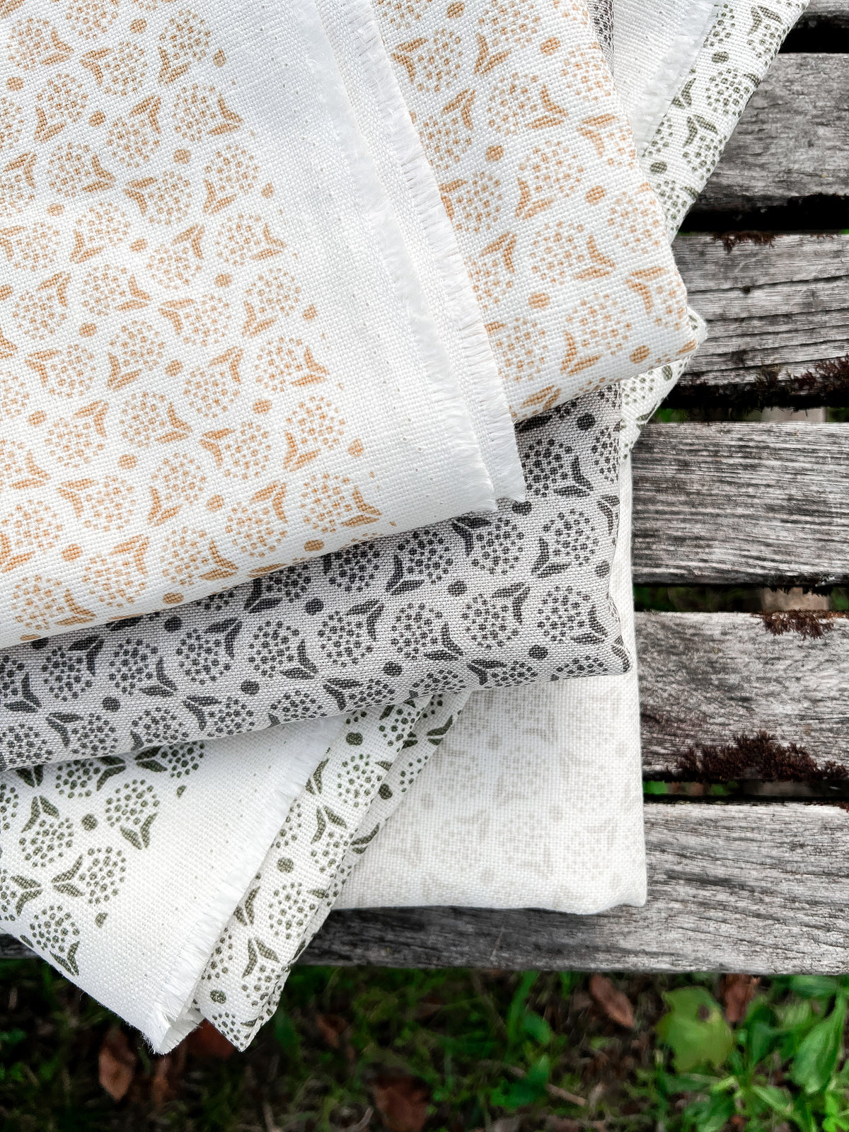 Discover Greige Textiles’ new heritage patterns—hand-printed on linen for pillows, drapery, and upholstery.