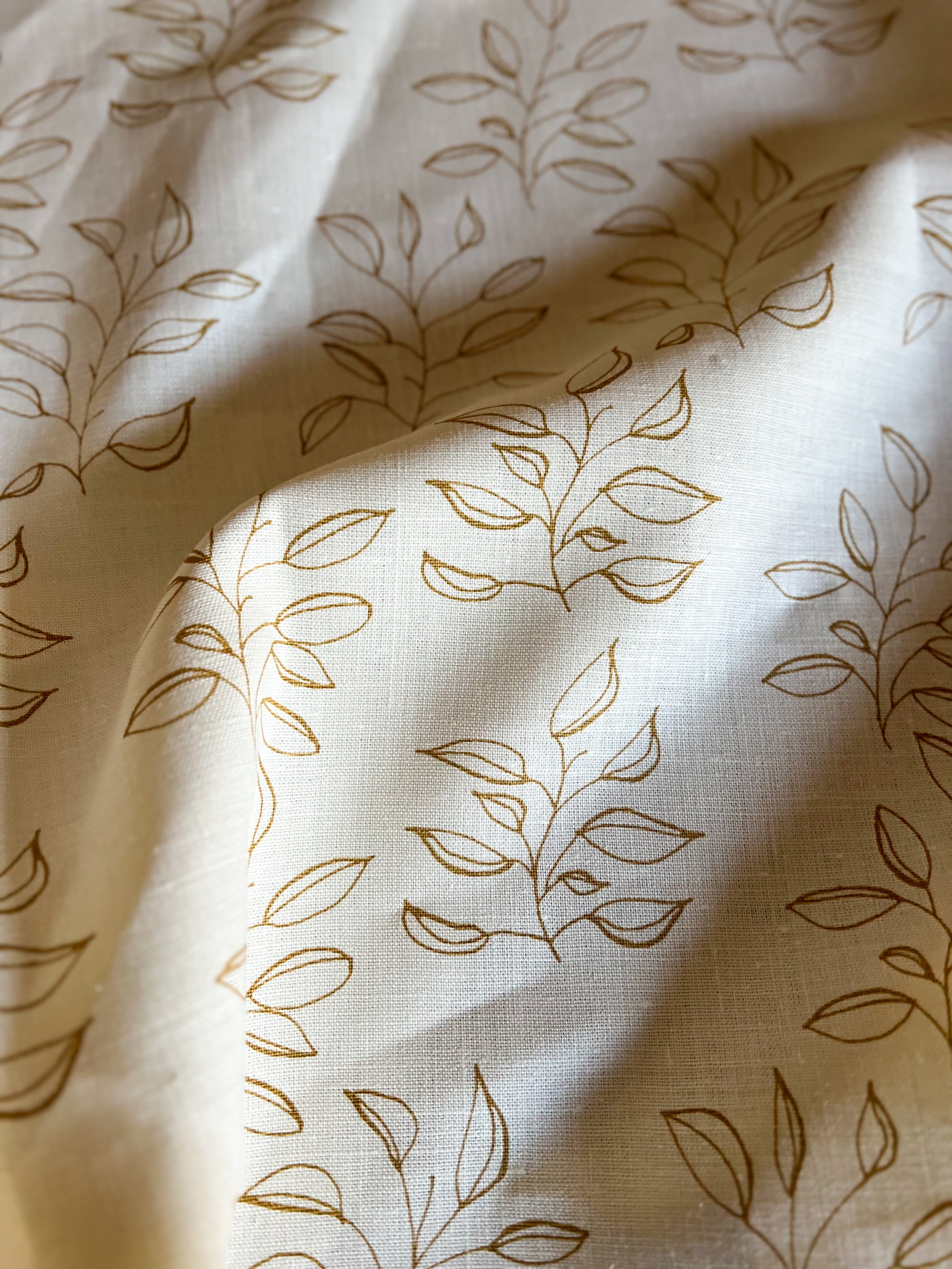 Mya Fabric Wheat on Oyster