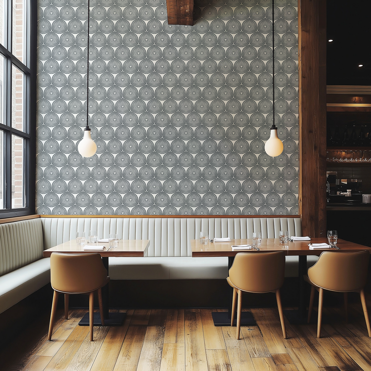 Greige Textiles paperweave wallcoverings—digitally printed designs made for layered, modern spaces.