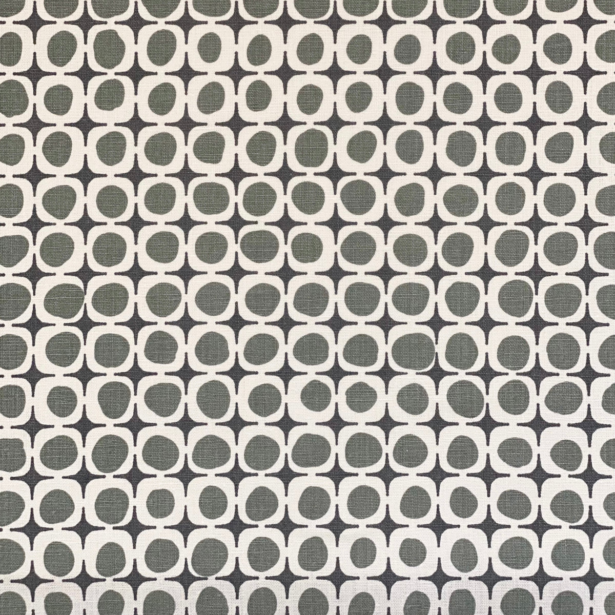 Avalon by Greige Textiles — hand-drawn, artisan-made linen fabric featuring a subtle geometric pattern rooted in coastal imagery.