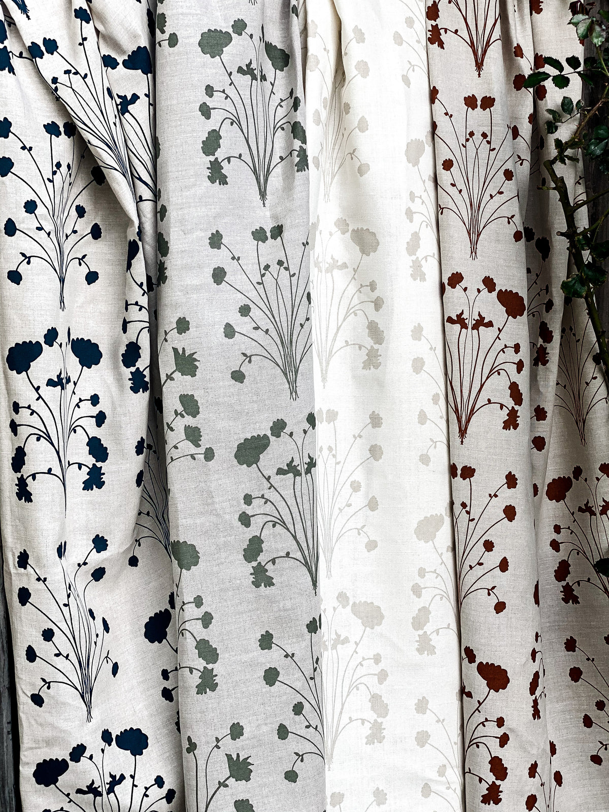 Amelie captures the delicate beauty of Parisian blooms, offering a graceful floral ideal for drapery, upholstery, or wall applications. printed on belgian linen for the interior design trade.