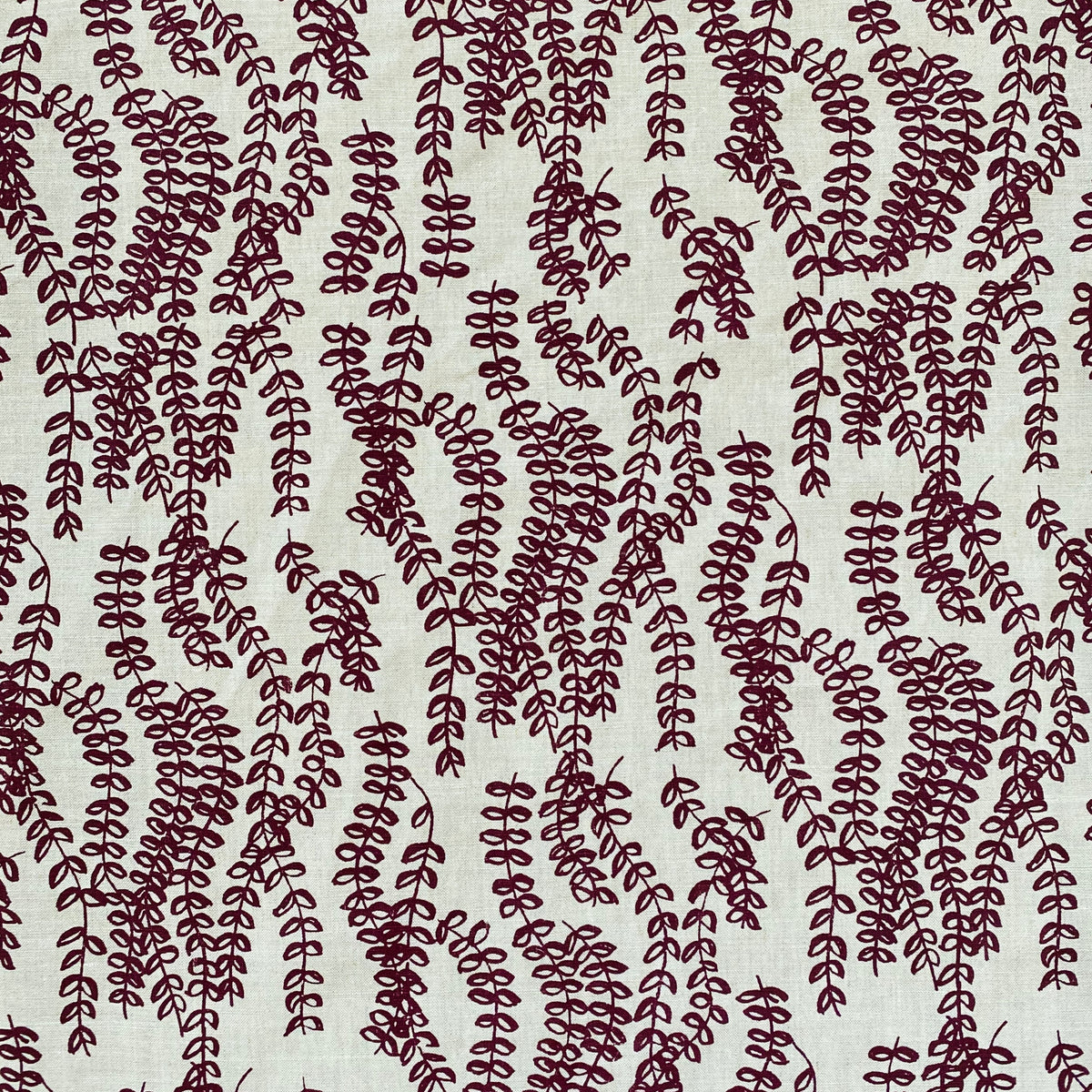 Antoinette trailing floral pattern by Greige Textiles — hand-printed on Belgian linen, inspired by generations of cultivated farmland and designed for the interior design trade.