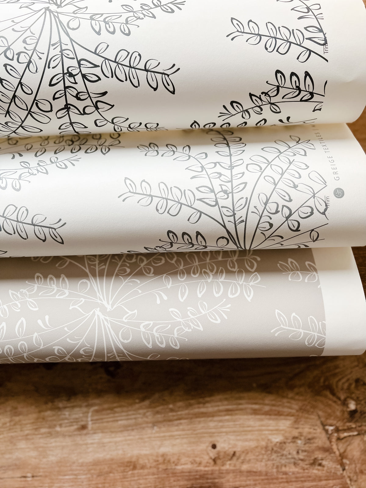 Ashby floral wallpaper by Greige Textiles — a hand-drawn pattern inspired by spring wildflowers.