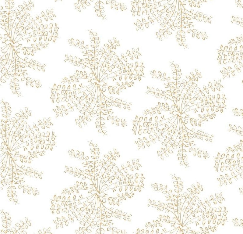 Ashby wallpaper — a botanical floral design reminiscent of untamed wildflower bouquets, available in soft, adaptable colorways.