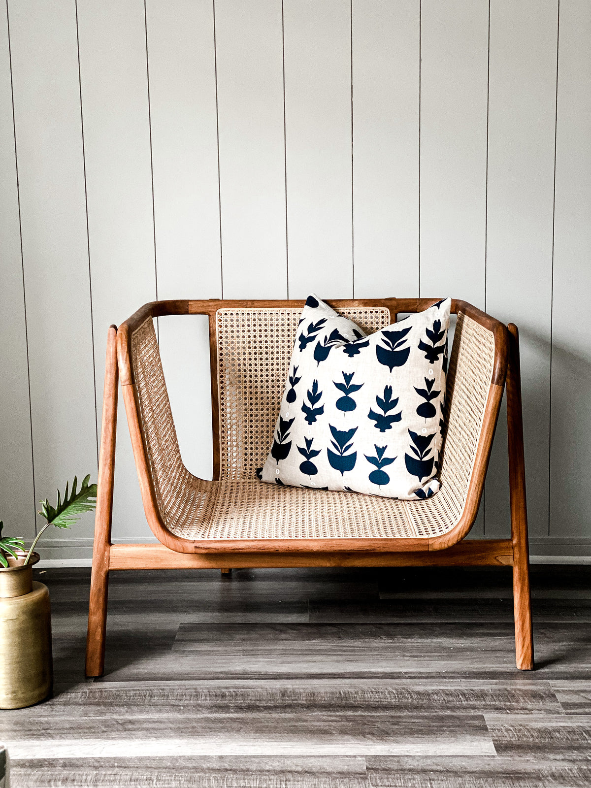 Inspired by Versailles topiaries, Capri is a graphic, hand printed design from Greige Textiles that blends natural form and refined structure for timeless interiors