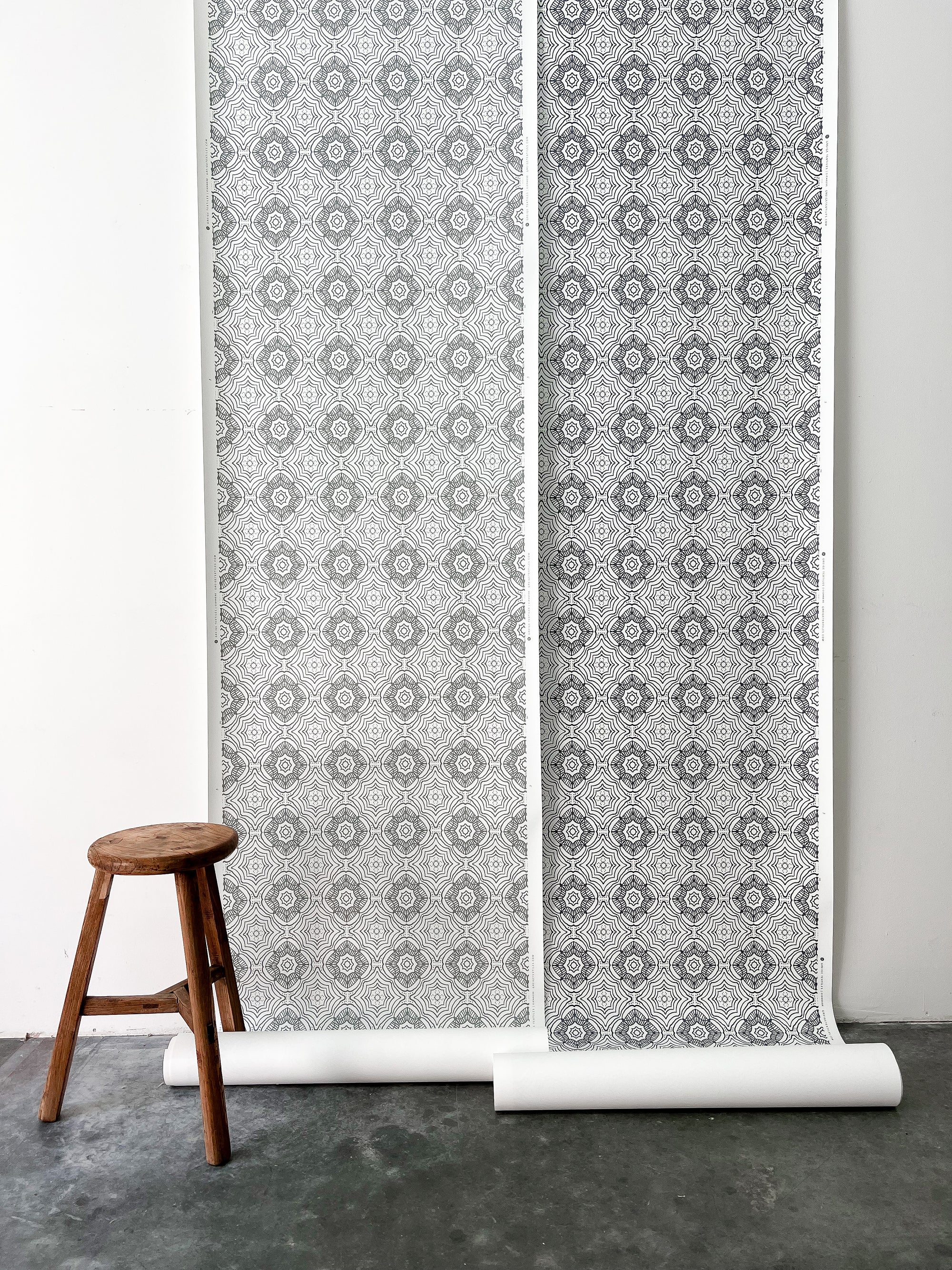 Explore Greige Textiles’ colorful linen fabrics and wallpapers—made by hand for curated interior design