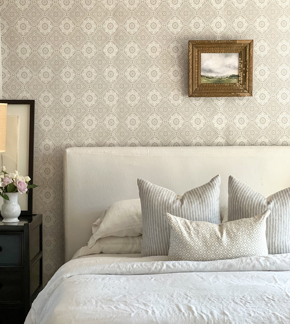 Greige Textiles: artisan linen fabrics and wallpapers, screen printed for distinctive, layered spaces. Visit to see more.