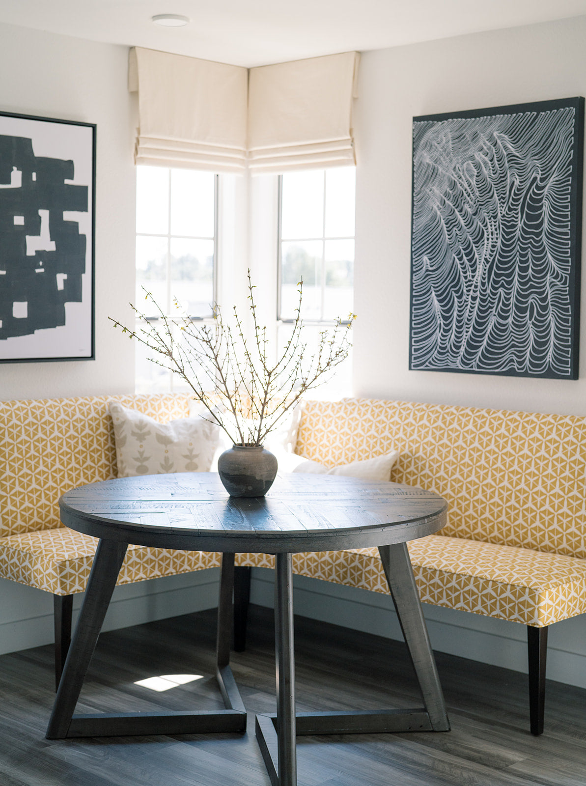 Tuile Fabric Wheat on Oyster