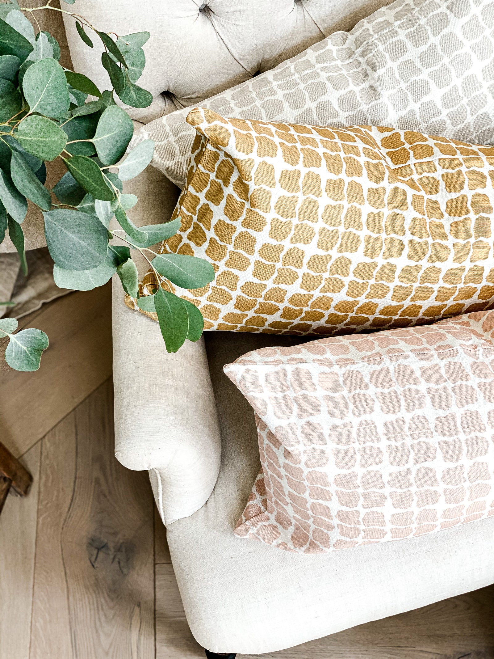 Discover new heritage patterns from Greige Textiles—hand printed on linen and perfect for interiors full of personality and charm.