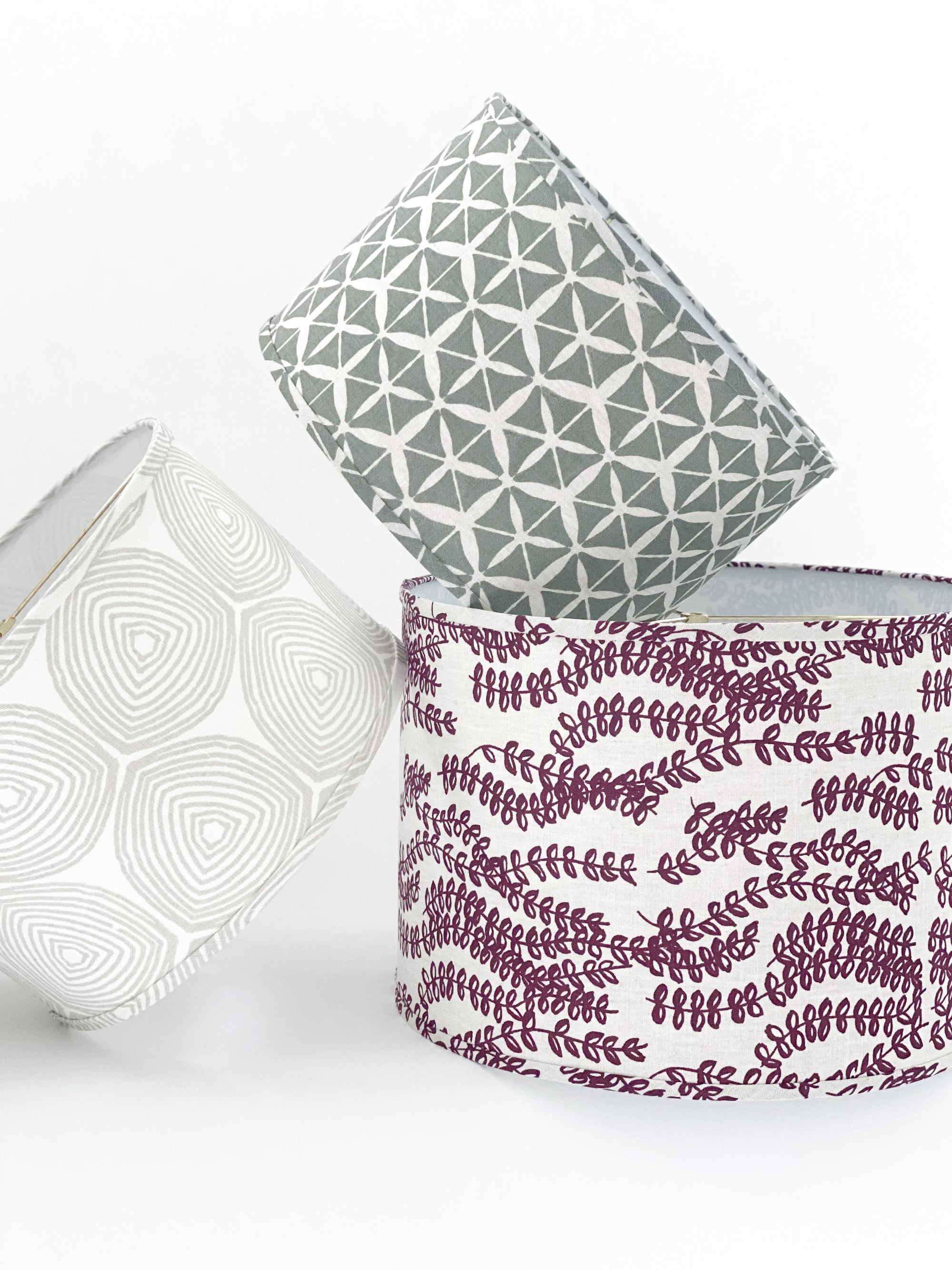 New heritage fabric patterns, hand screen printed on linen by Greige Textiles. Discover more for your next interior project.