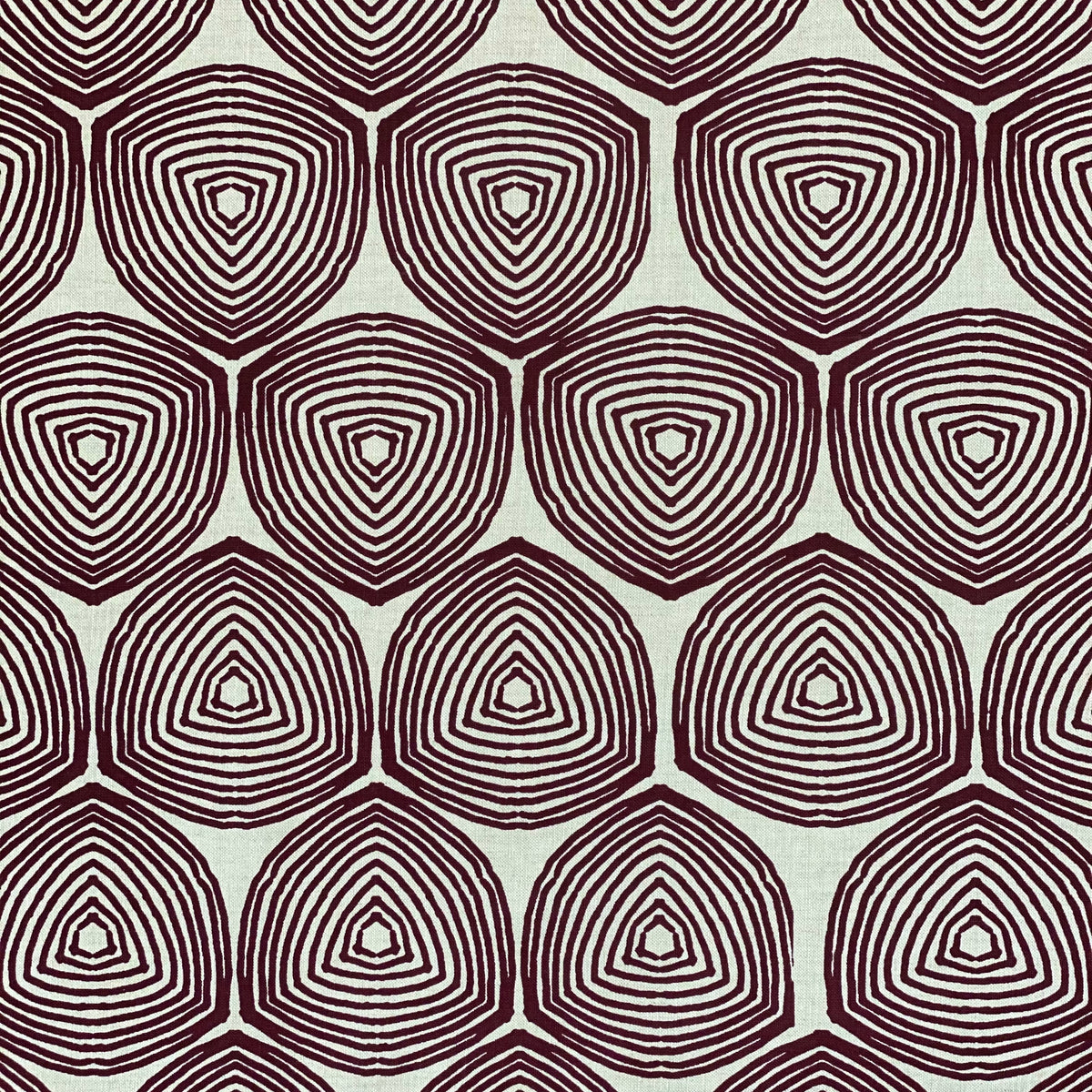 Ward Fabric Ruby on Oatmeal