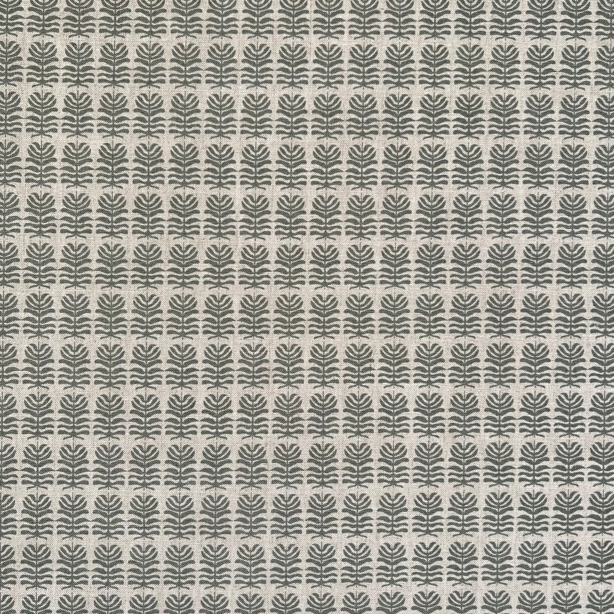 Greige Textiles Clara fabric — a light, botanical floral motif with heritage influences, hand-printed on Belgian linen for timeless interiors