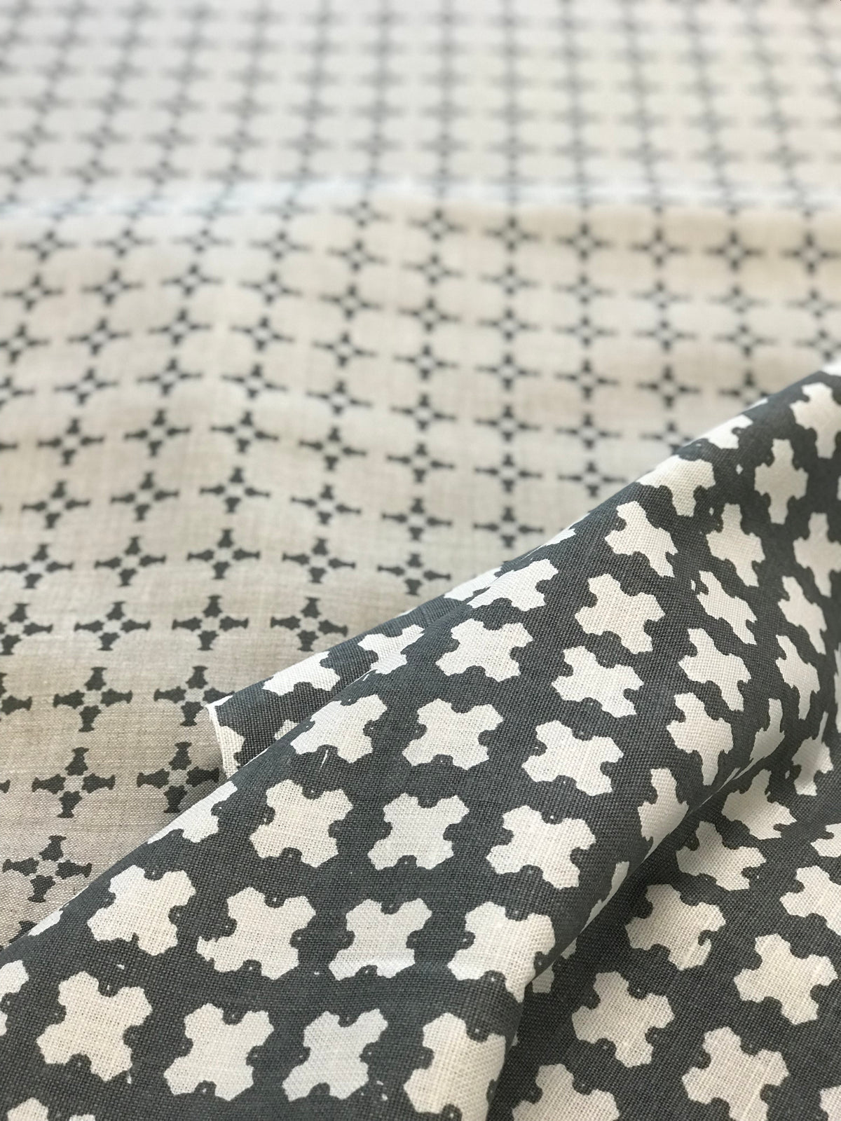 Explore Greige Textiles’ colorful linen fabrics and wallpapers—made by hand for curated interior design.