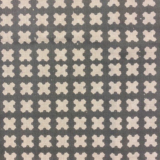 Greige Textiles: modern heritage textiles, hand-printed on Belgian linen for inspired design projects