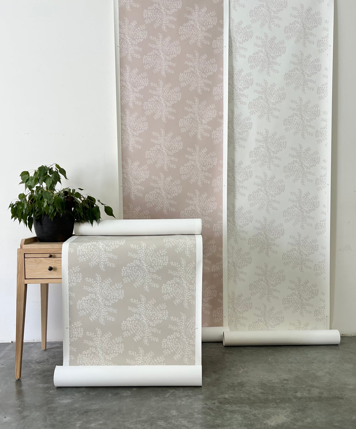 Ashby wallpaper — a modern botanical motif capturing the freeform beauty of wildflowers, created to bring a subtle organic touch to walls.