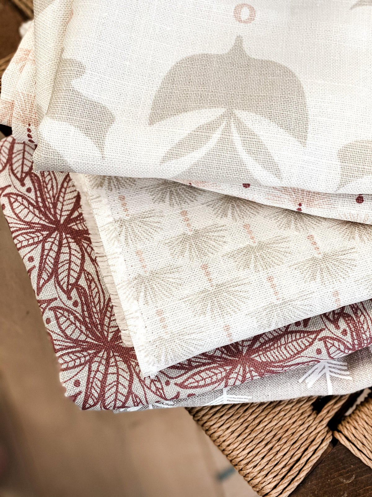 Explore Greige Textiles’ hand-printed linens and wallpapers—designed for layered, lived-in spaces