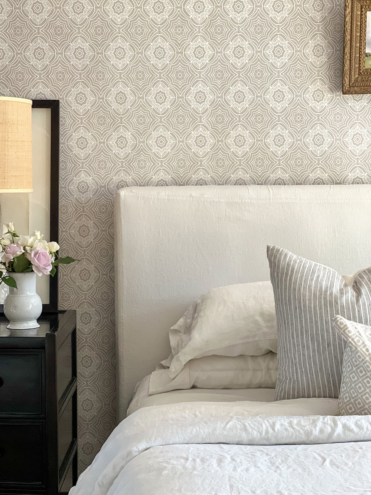 Greige Textiles: artisan linen fabrics and wallpapers, screen printed for distinctive, layered spaces. Visit to see more.