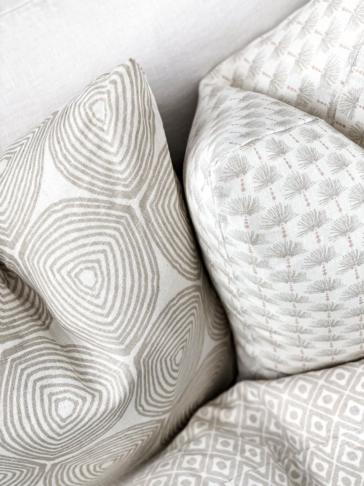 Explore Greige Textiles’ hand-printed linens and wallpapers—designed for layered, lived-in spaces